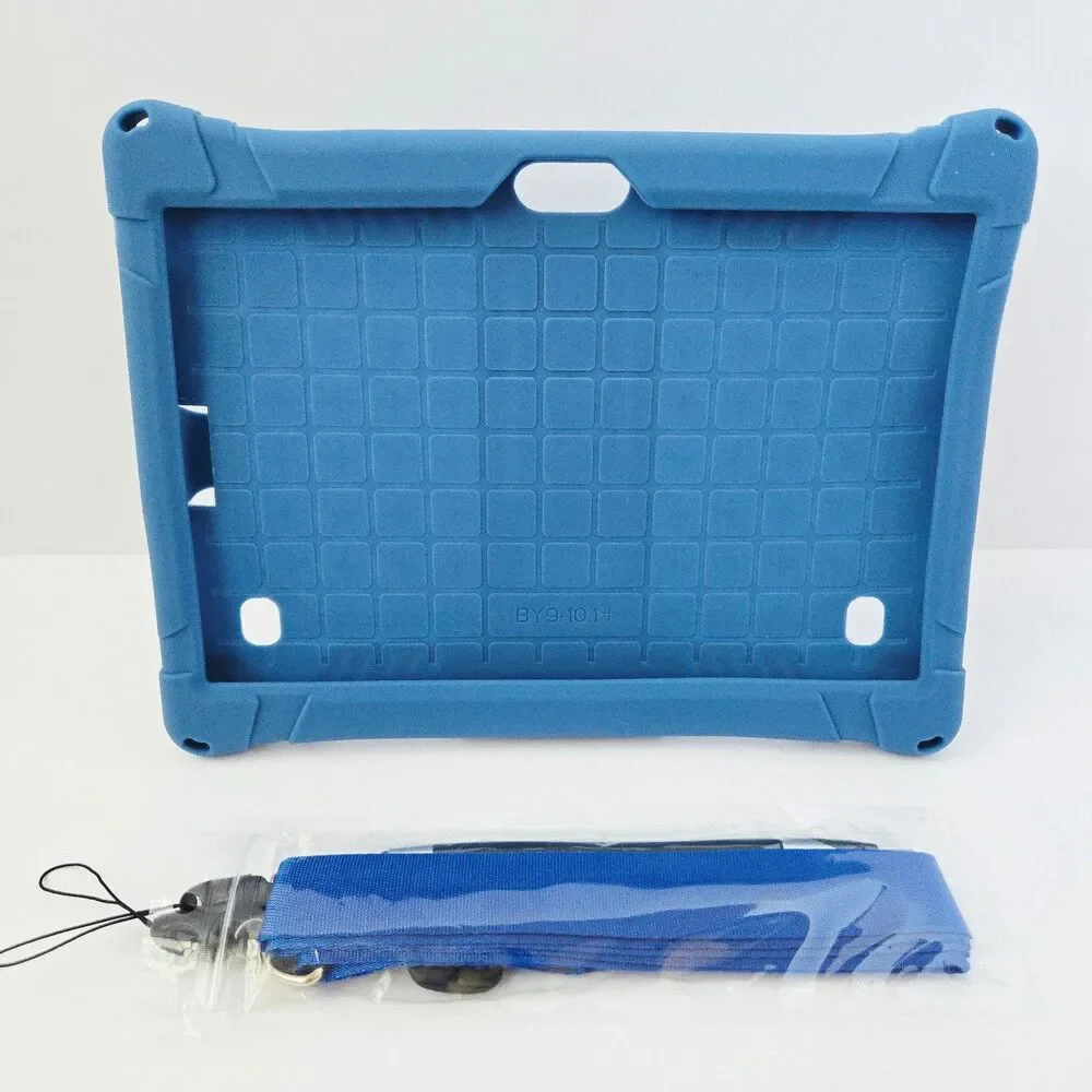 10.1 Inch Silicone Shockproof Tablet Case Carrying Shoulder Strap & Stylus Pen